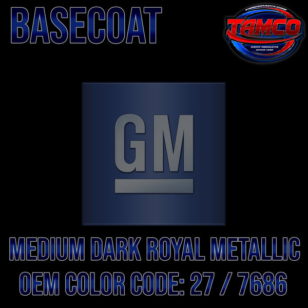 GM Medium Dark Royal Blue Metallic | 27 / 7686 | 1983-1984 | OEM Basecoat
