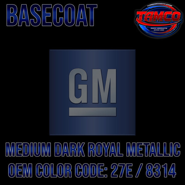 GM Medium Dark Royal Blue Metallic | 27E / 8314 | 1983-1984 | OEM Basecoat