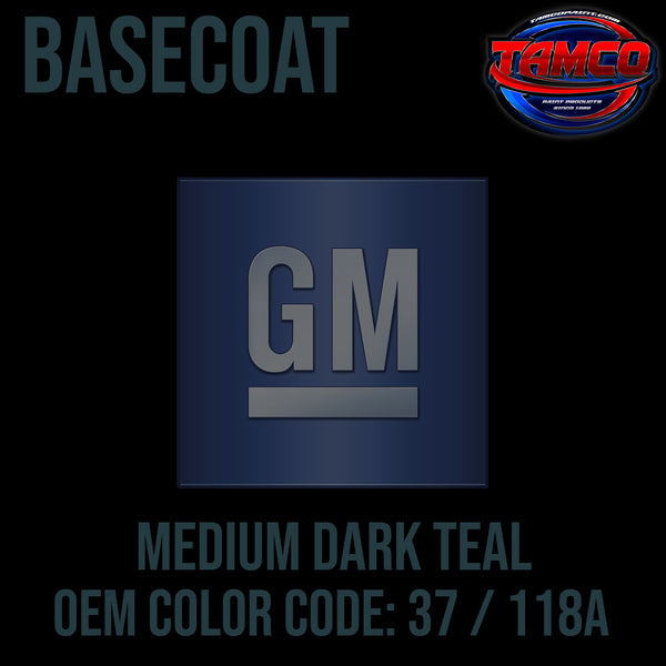 GM Medium Dark Teal | 37 / 118A | 1994-1997 | OEM Basecoat