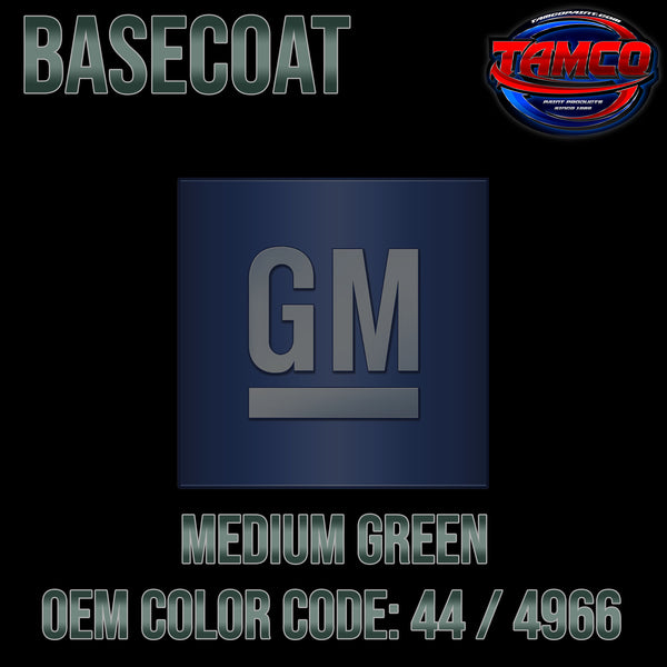 GM Medium Green | 44 / 4966 | 1977 | OEM Basecoat