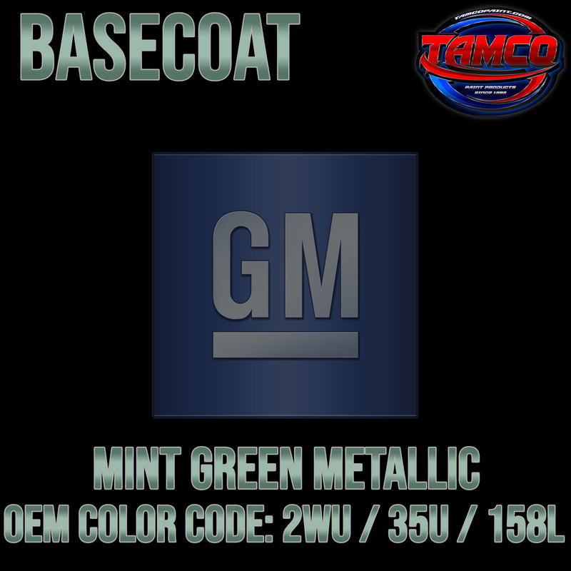 GM Mint Green Metallic | 2WU / 35U / 158L | 2004-2009 | OEM Basecoat