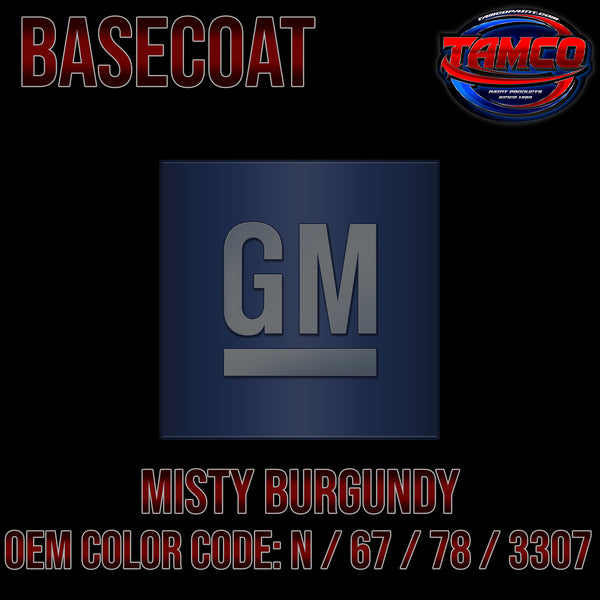 GM Misty Burgundy | N / 67 / 78 / 3307 | 1965-1970 | OEM Basecoat