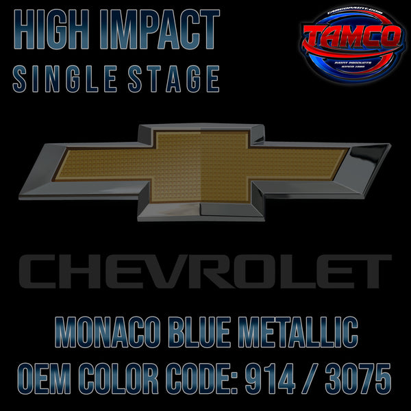 Chevrolet Monaco Blue Metallic | 914 / 3075 | 1963 | OEM High Impact Single Stage