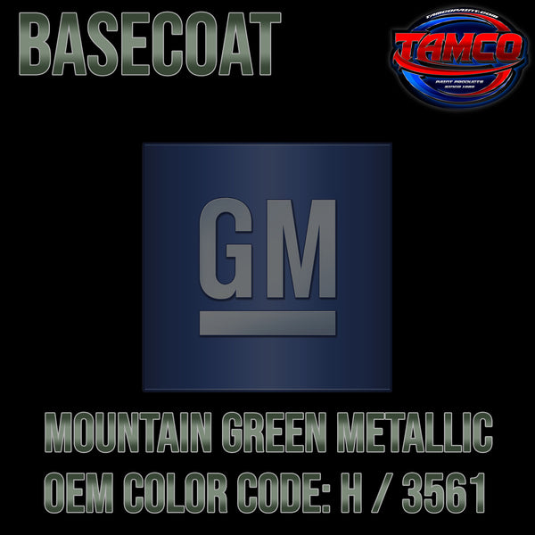 GM Mountain Green Metallic | H / 3561 | 1967 | OEM Basecoat