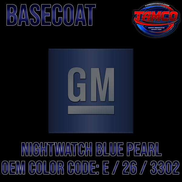 GM Nightwatch Blue Pearl | E / 26 / 3302 | 1965-1967 | OEM Basecoat
