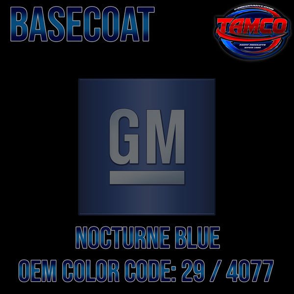 GM Nocturne Blue | 29 / 4077 | 1971-1972 | OEM Basecoat