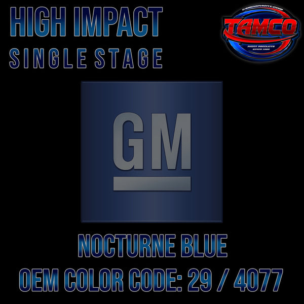 GM Nocturne Blue | 29 / 4077 | 1971-1972 | OEM High Impact Single Stage