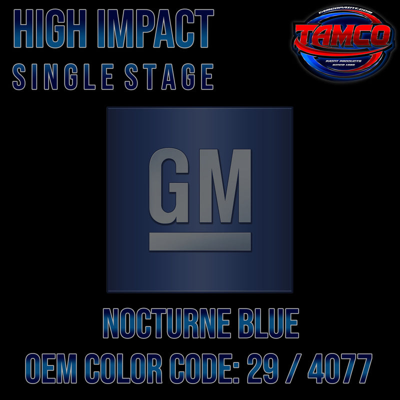 GM Nocturne Blue | 29 / 4077 | 1971-1972 | OEM High Impact Single Stage