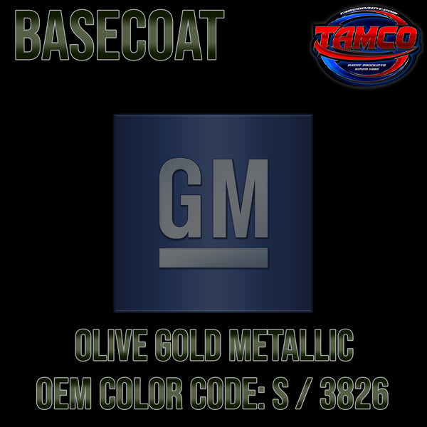GM Olive Gold Metallic | S / 3826 | 1968 | OEM Basecoat