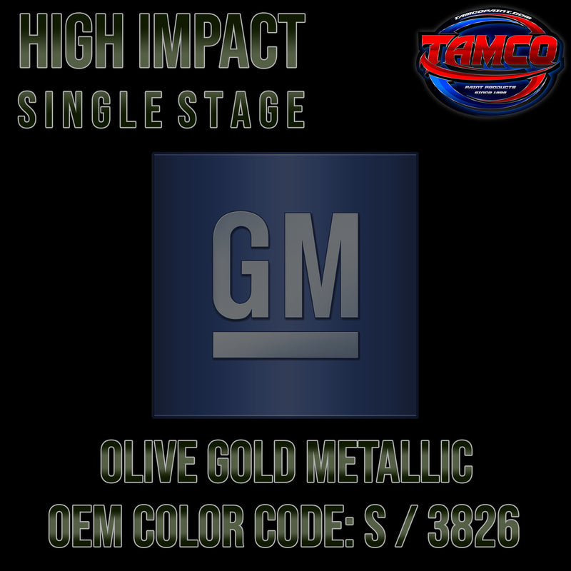 GM Olive Gold Metallic | S / 3826 | 1968 | OEM High Impact Single Stage