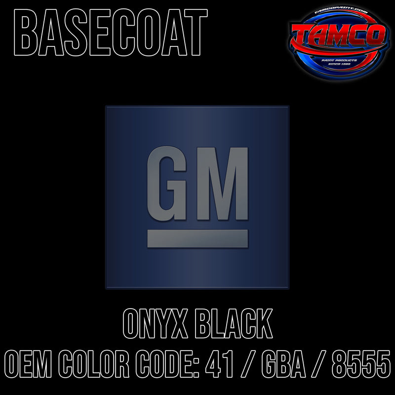 GM Onyx Black | 41 / GBA / 8555 | 1959-2023 | OEM Basecoat