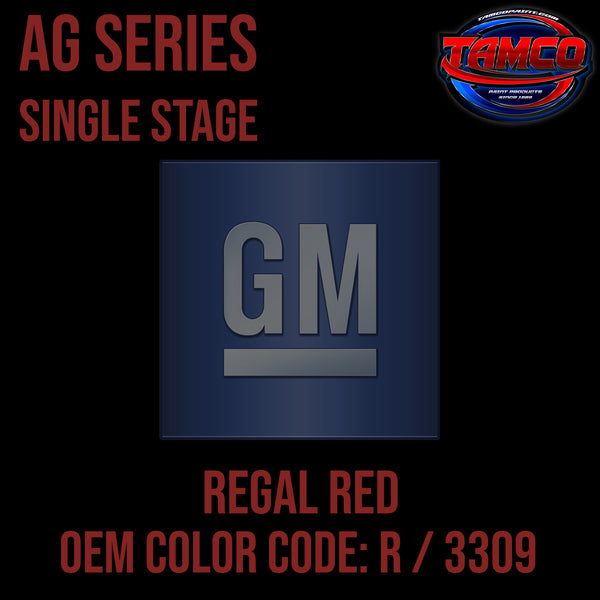 GM Regal Red | R / 3309 | 1965-1967 | OEM AG Series Single Stage