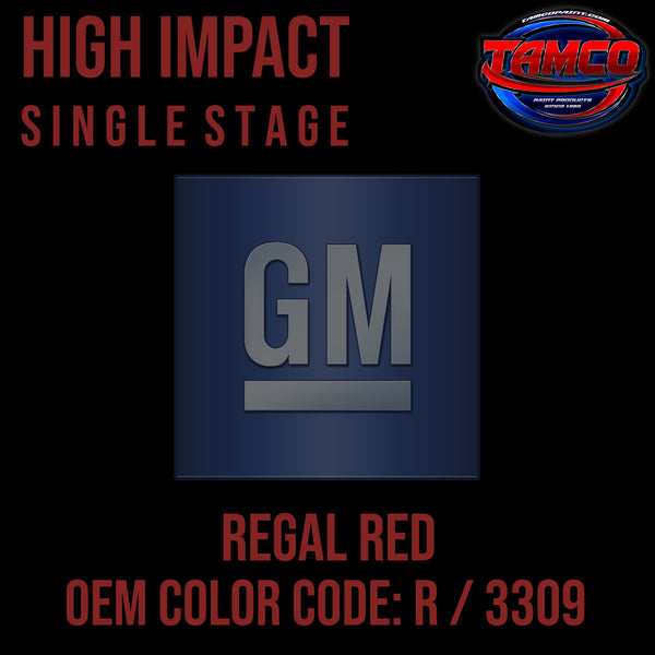 GM Regal Red | R / 3309 | 1965-1967  | OEM High Impact Single Stage