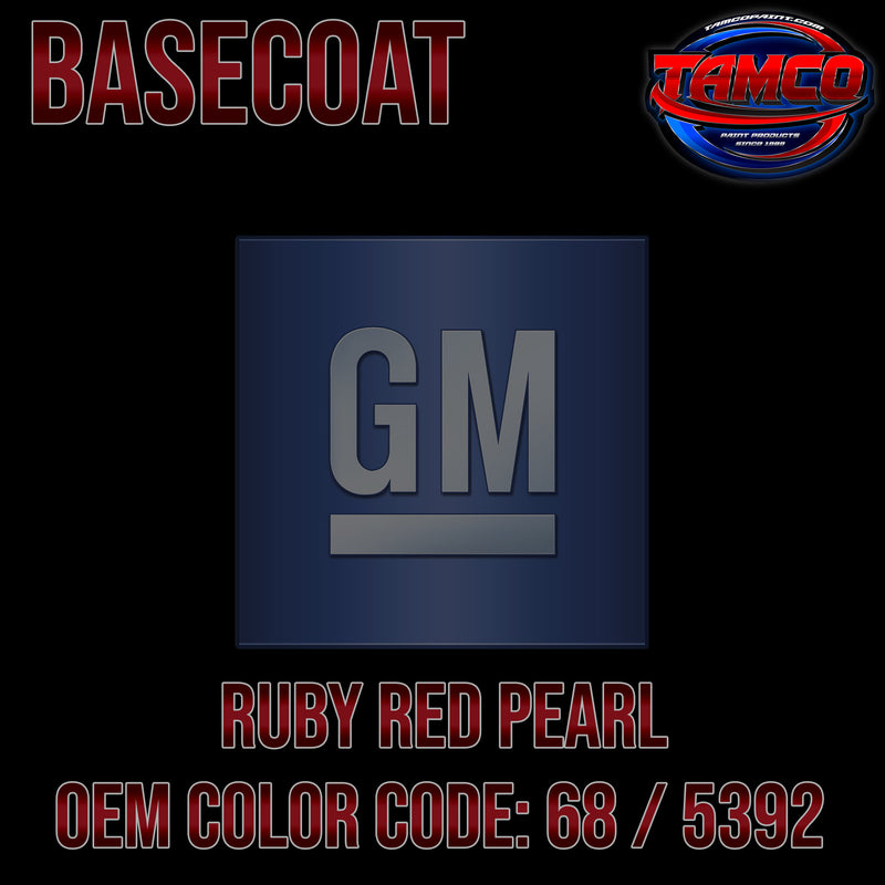 GM Ruby Red Pearl | 68 / 5392 | 1993 | OEM Basecoat