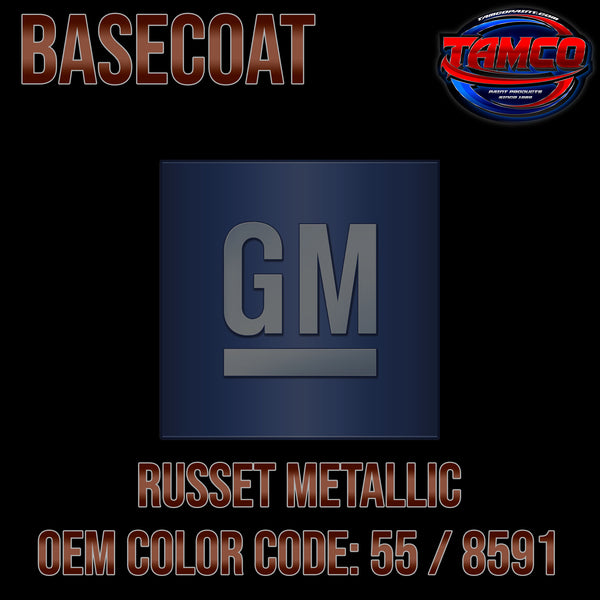 GM Russet Metallic | 55 / 8591 | 1986-1988 | OEM Basecoat