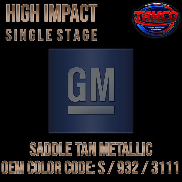 GM Saddle Tan Metallic | S / 932 / 3111 | 1963-1965 | OEM High Impact Single Stage