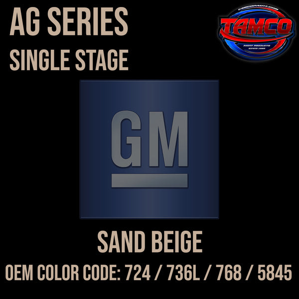 GM Sand Beige | 724 / 736L / 768 / 5845 | 1954-1958 | OEM AG Series Single Stage