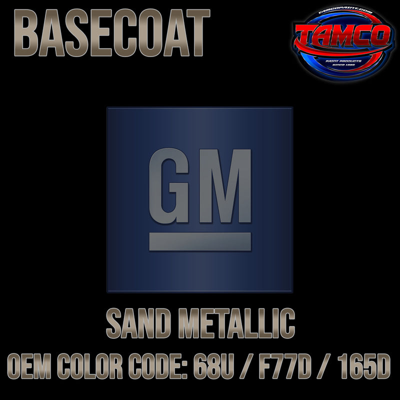 GM Sand Metallic | 68U / F77D / 165D | 1997-2001 | OEM Basecoat