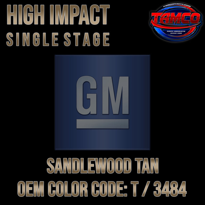 GM Sandalwood Tan | T / 3484 | 1966 | OEM High Impact Single Stage