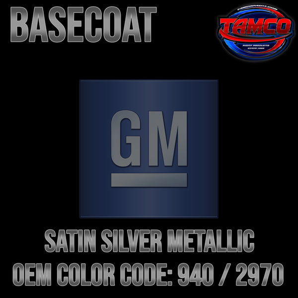 GM Satin Silver Metallic | 940 / 2970 | 1962-1965 | OEM Basecoat