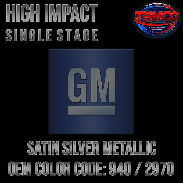 GM Satin Silver Metallic | 940 / 2970 | 1962-1965 | OEM High Impact Single Stage
