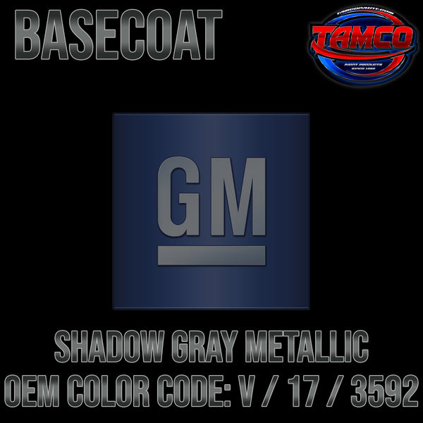 GM Shadow Gray Metallic | V / 17 / 3592 | 1967-1970 | OEM Basecoat