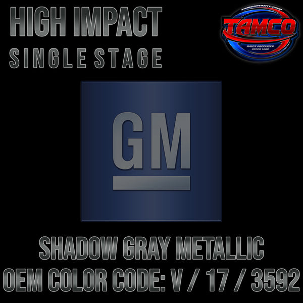 GM Shadow Gray Metallic | V / 17 / 3592 | 1967-1970 | OEM High Impact Single Stage