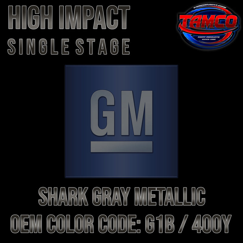 GM Shark Gray Metallic | G1B / 400Y | 2015-2016 | OEM High Impact Single Stage