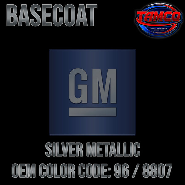 GM Silver Metallic | 96 / 8807 | 1988-1990 | OEM Basecoat
