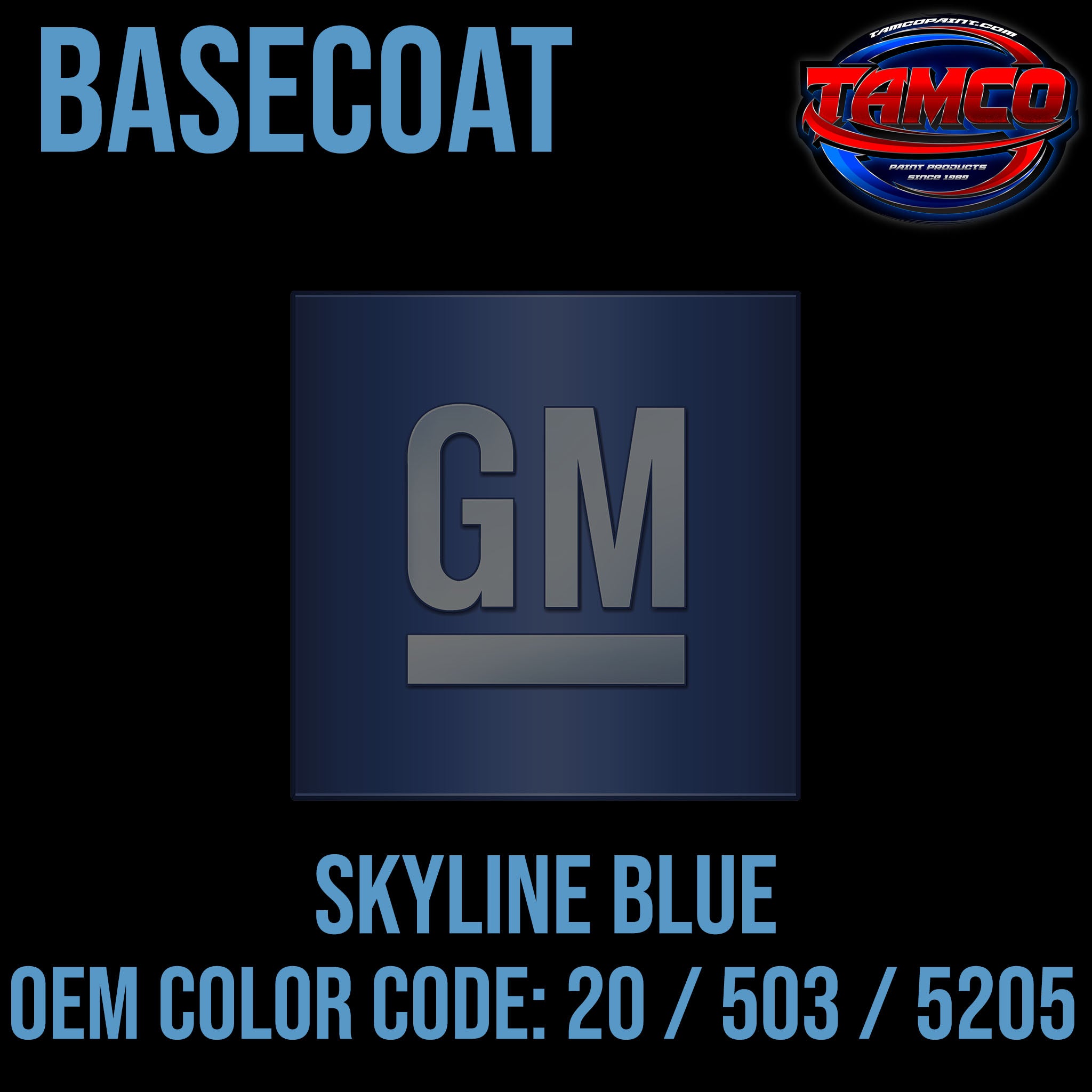 GM Skyline Blue OEM Basecoat