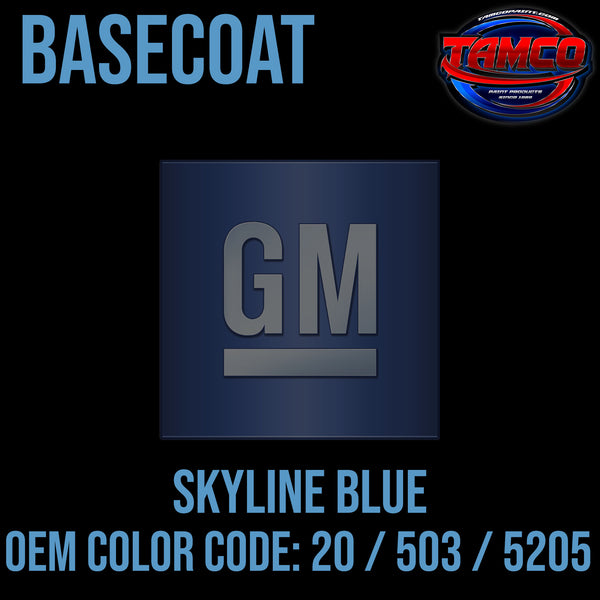 GM Skyline Blue | 20 / 503 / 5205 | 1973-1976 | OEM Basecoat