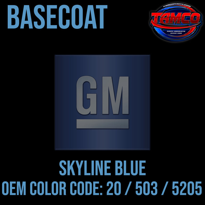 GM Skyline Blue | 20 / 503 / 5205 | 1973-1976 | OEM Basecoat