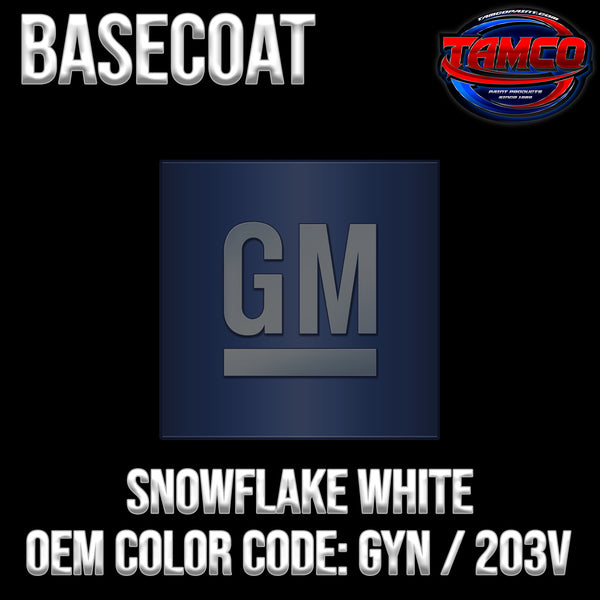 GM Snowflake White | GYN / 203V | 2012-2017 | OEM Tri-Stage Basecoat