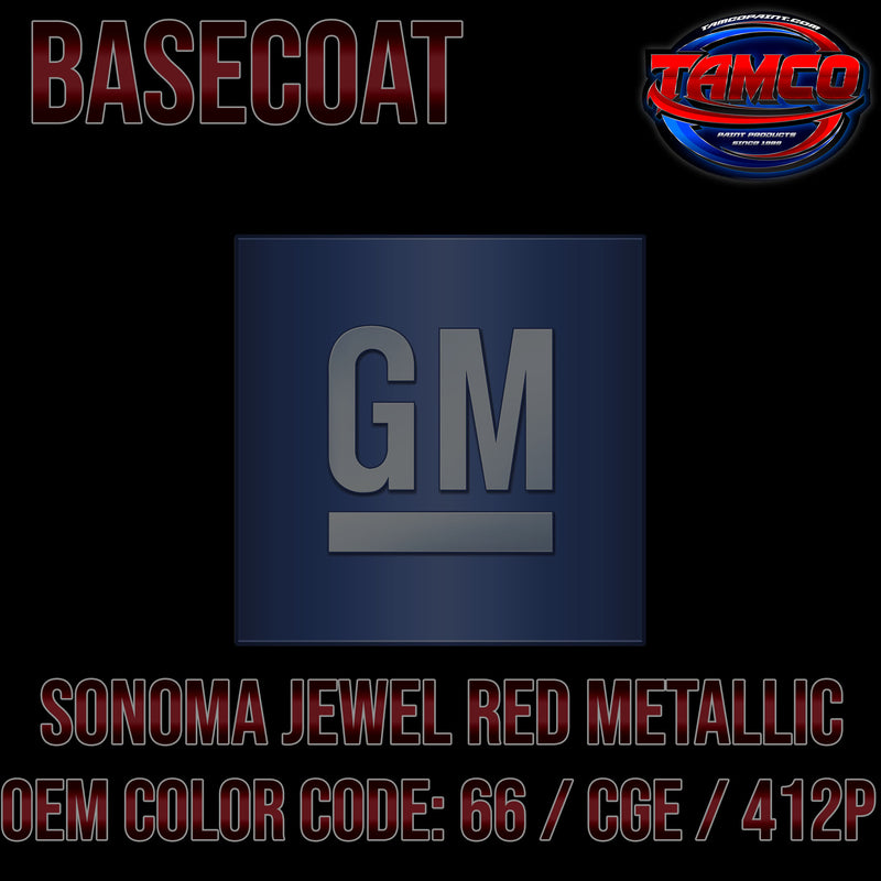 GM Sonoma Jewel Metallic | 66 / CGE / 412P | 2007-2015 | OEM Basecoat