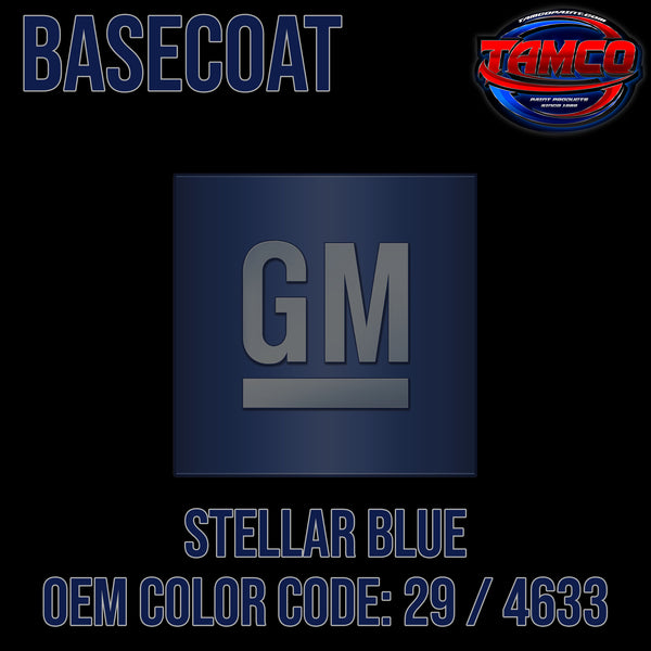 GM Stellar Blue | 29 / 4633 | 1975-1978 | OEM Basecoat