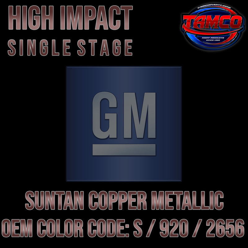 GM Suntan Copper Metallic | S / 920 / 2656 | 1960 | OEM High Impact Single Stage