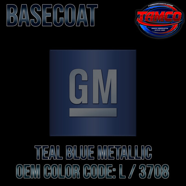 GM Teal Blue Metallic | L / 3708 | 1968 | OEM Basecoat