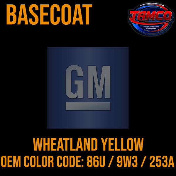 GM Wheatland Yellow | 86U / 9W3 / 253A | 1997-2023 | OEM Basecoat