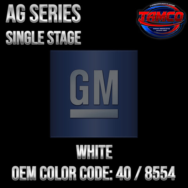 GM White | 40 / 8554 | 1983-2015 | OEM AG Series Single Stage