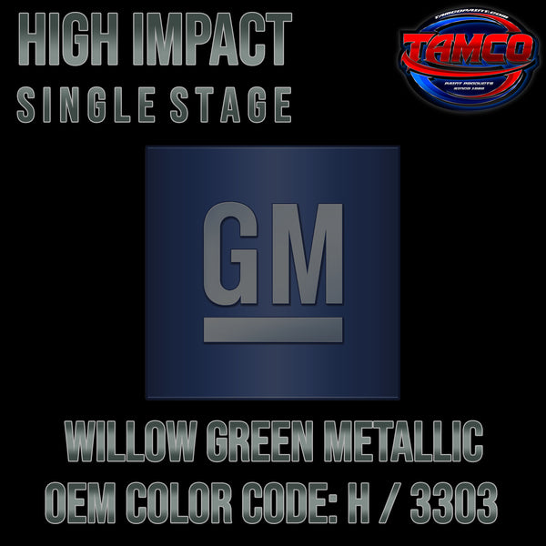 GM Willow Green Metallic | H / 3303 | 1965-1966 | OEM High Impact Series Single Stage