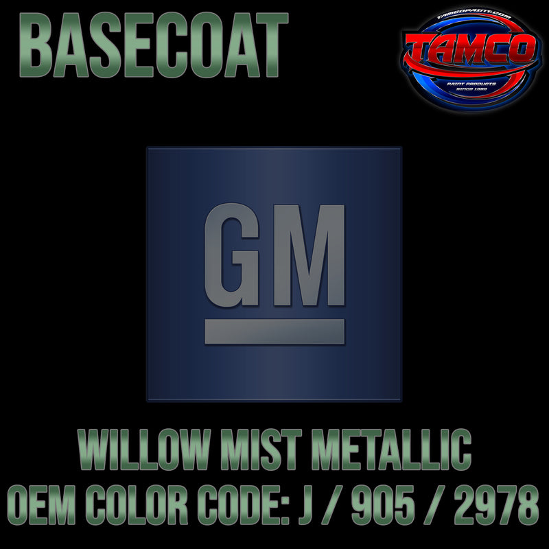 GM Willow Mist Metallic | J / 905 / 2978 | 1962-1963 | OEM Basecoat