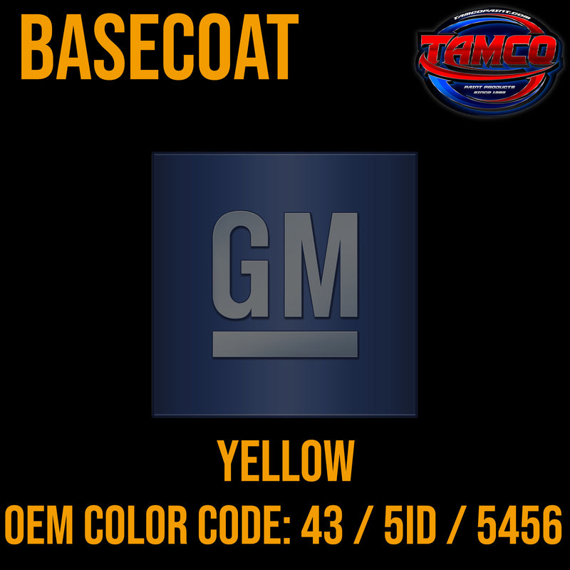GM Yellow | 43 / 5ID / 5456 | 2001-2008 | OEM Basecoat