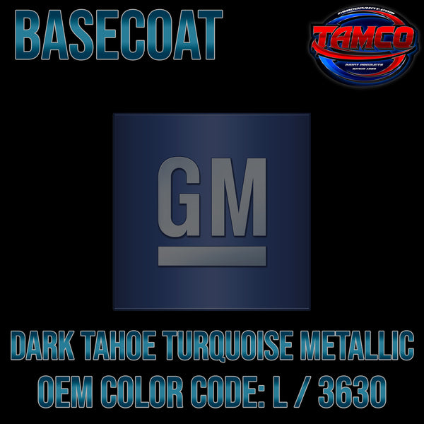 GM Dark Tahoe Turquoise Metallic | L / 3630 | 1967 | OEM Basecoat