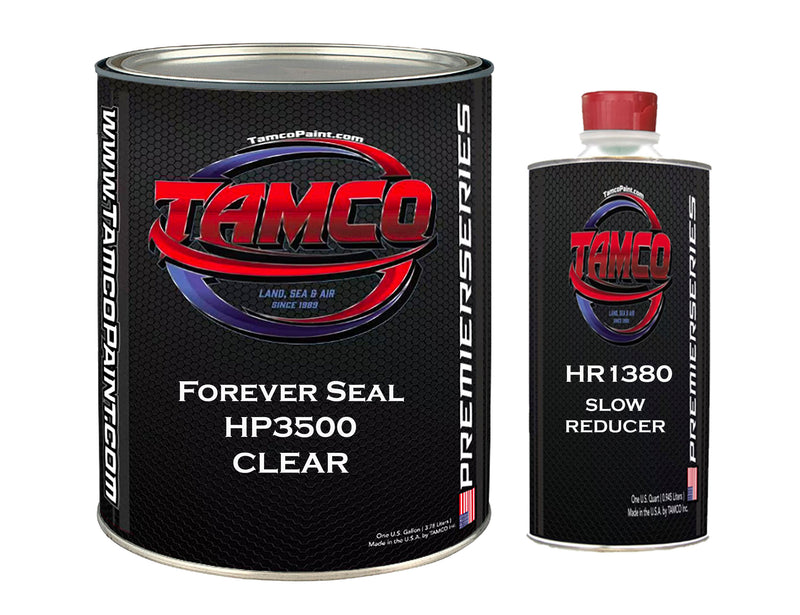 Heavy Metal Silver Metallic Basecoat Clearcoat Complete Gallon Kit - 4:1  Mix Super Wet Show Clear / Fast / Fast