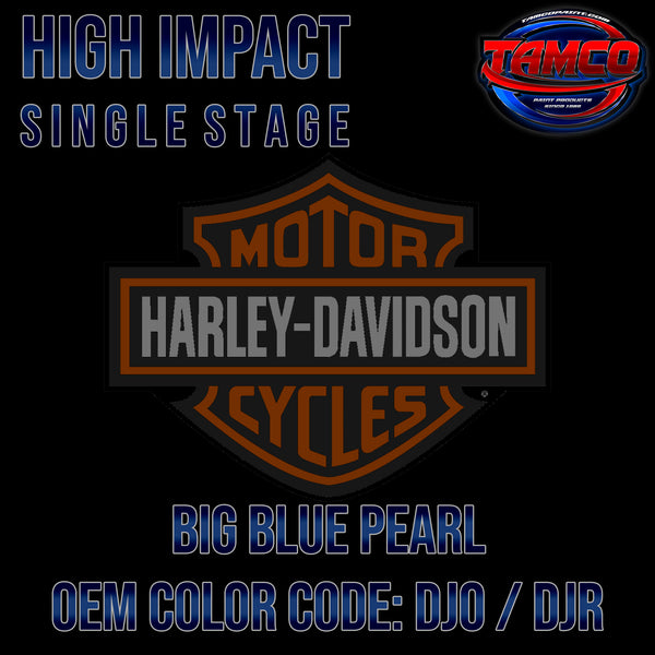 Harley Davidson Big Blue Pearl | DJO / DJR | 2012-2014 | OEM High Impact Single Stage