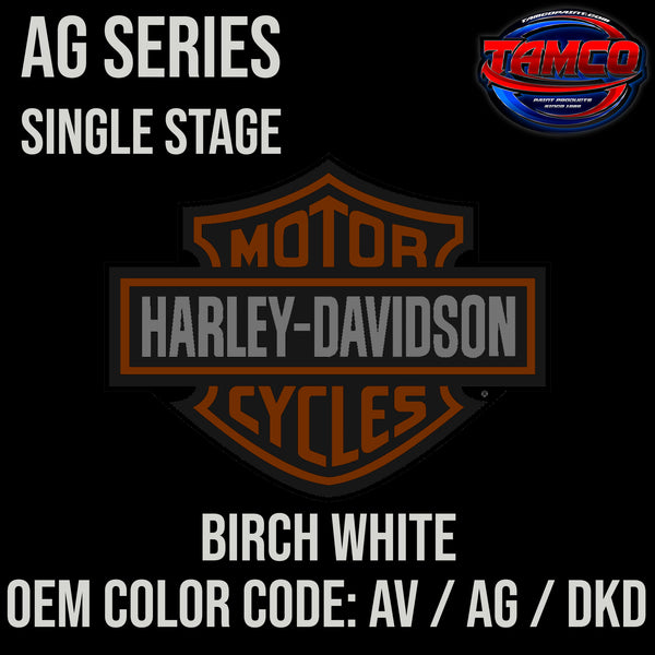 Harley Davidson Birch White | AV / AG / DKD | 1987-2000;2011-2014 | OEM AG Series Single Stage