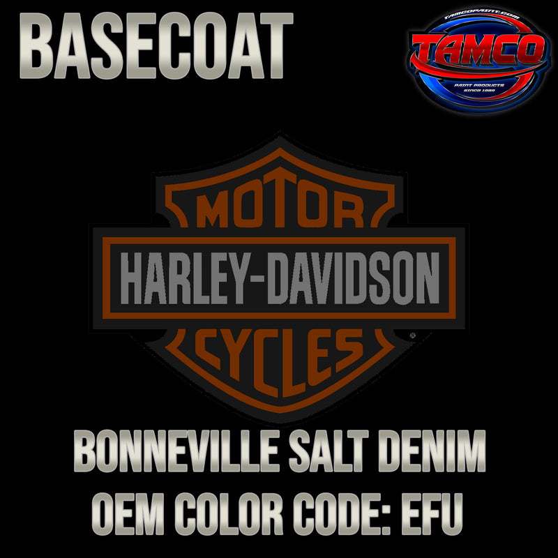 Harley Davidson Bonneville Salt Denim | EFU | 2018-2019 | OEM Tri-Stage Basecoat