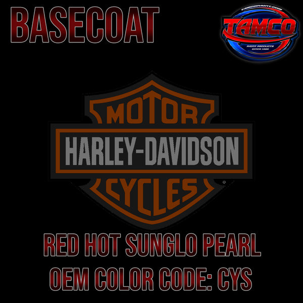 Harley Davidson Red Hot Sunglo Pearl | CYS | 2009-2010 | OEM Basecoat