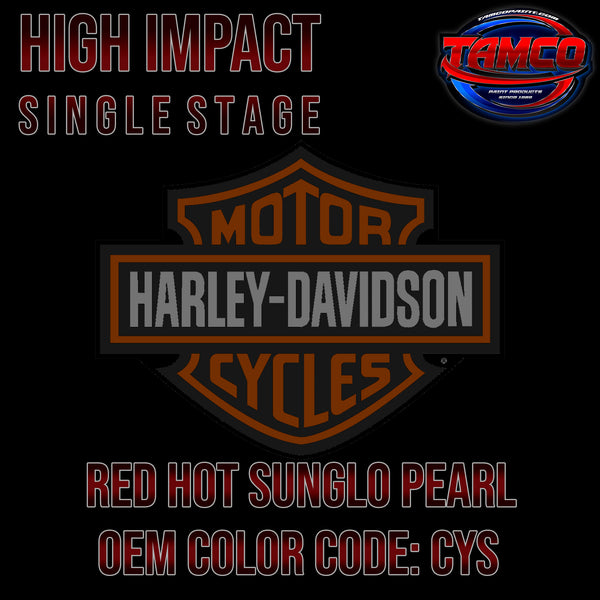 Harley Davidson Red Hot Sunglo Pearl | CYS | 2009-2010 | OEM High Impact Single Stage