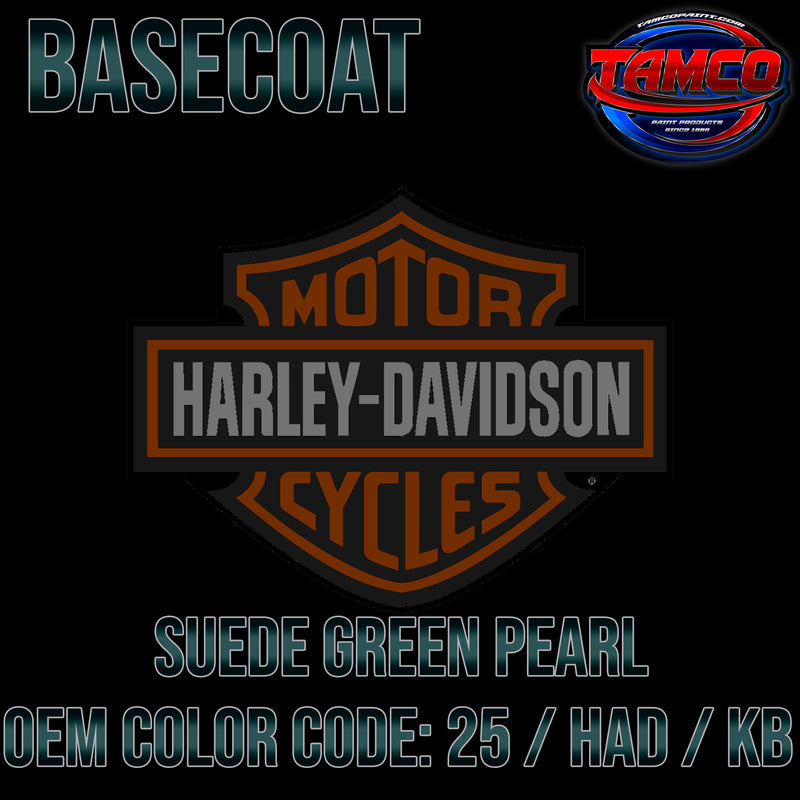 Harley Davidson Suede Green Pearl | 25 / HAD / KB | 2000-2003 | OEM Basecoat